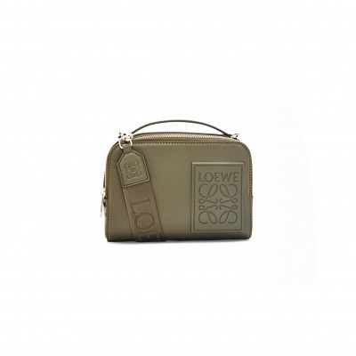 LOEWE MINI CROSSBODY CAMERA BAG IN SATIN CALFSKIN C565R41X05 (18*13*8.5cm)